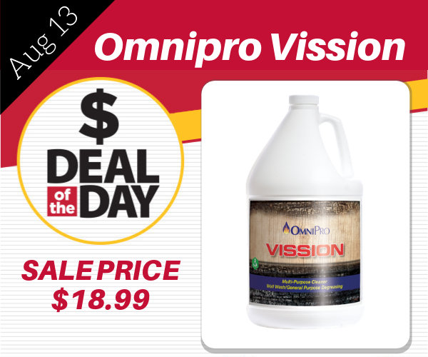 Omnipro, Degreaser, Vission soot remover, 1 gallon.